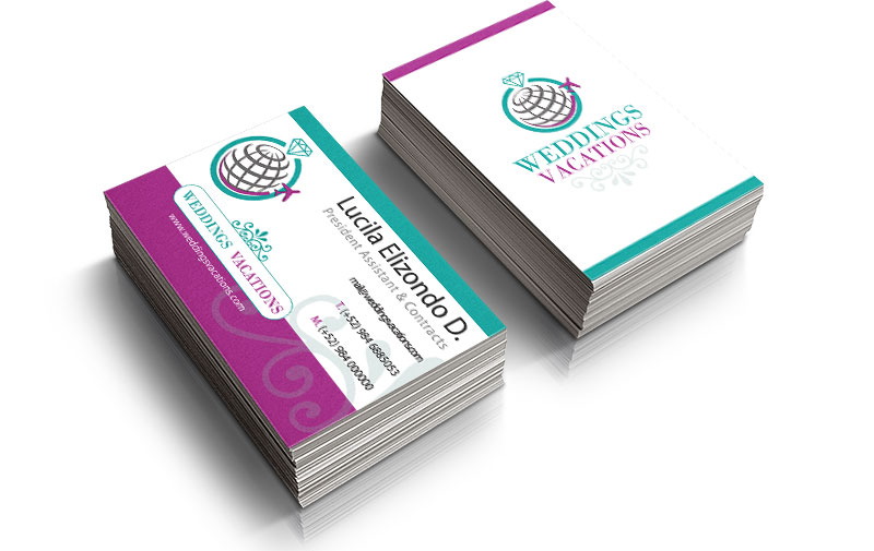 Business cards in Playa del Carmen